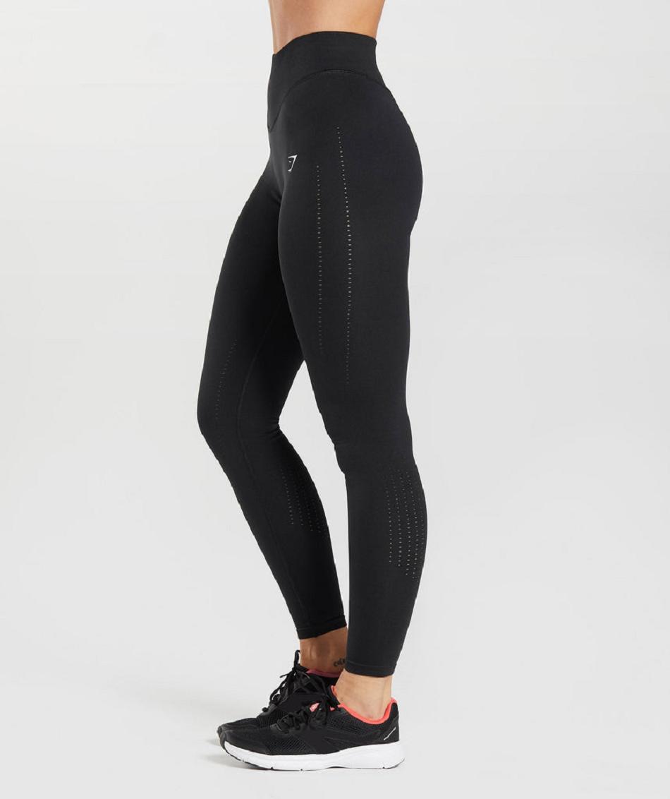 Leggins Gymshark Sweat Seamless Sculpt Mujer Negras | CO 2949OKI